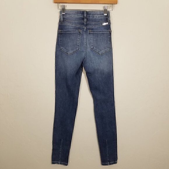 KanCan Skinny Stretch Jeans Distressed Blue Size 1/24 - Picture 4 of 6